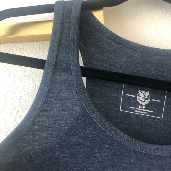 Navy Vintage California Tank Top - Picture 4 of 6